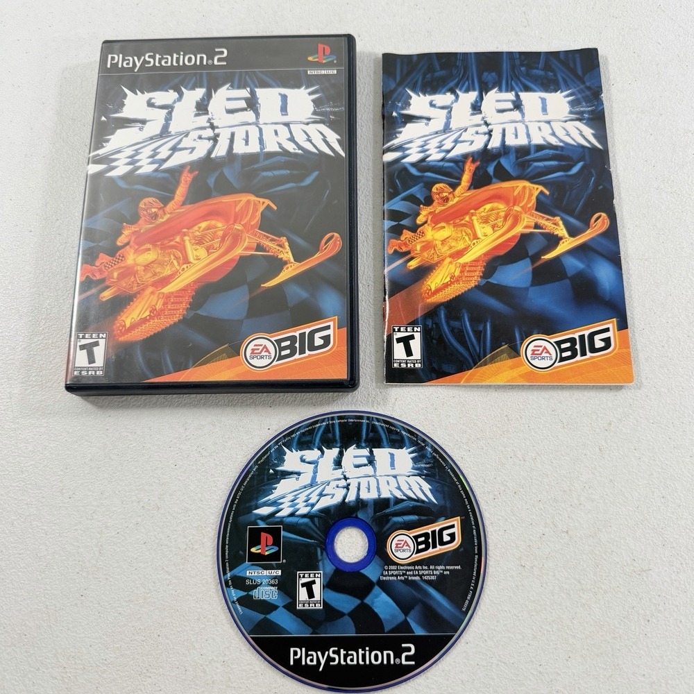 Sled Storm PS2 Sony PlayStation 2 2002 Complete CIB W/ Reg Card TESTED